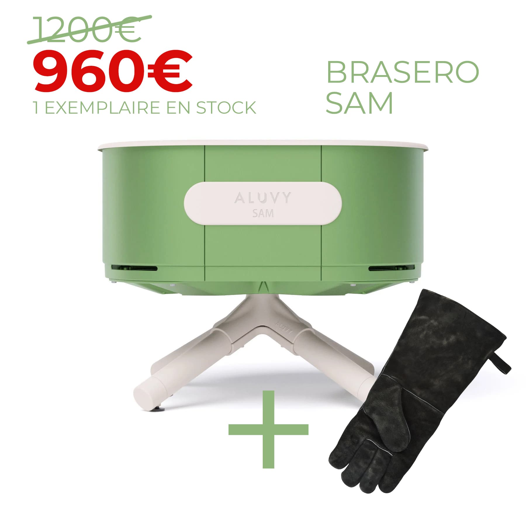 Promo brasero Sam aluvy